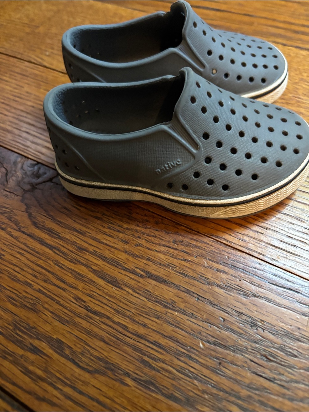 Native Kids Water Shoe Slip-On in Charcoal